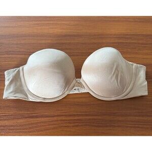 Victoria's Secret Women Bra 34B Beige Biofit Multiway Underwire NO STRAPS